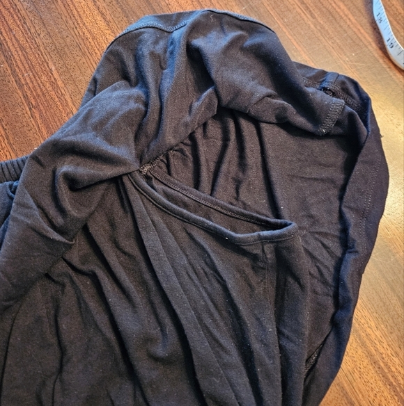 Asos Curve Plus Black Jumpsuit Off Shoulder Layered Ruffle Top Wide Leg 20 EUC - Picture 13 of 15